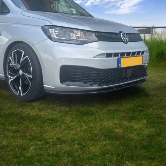 Voorspoiler Rib Hoogglans Zwart - Volkswagen Caddy MK5