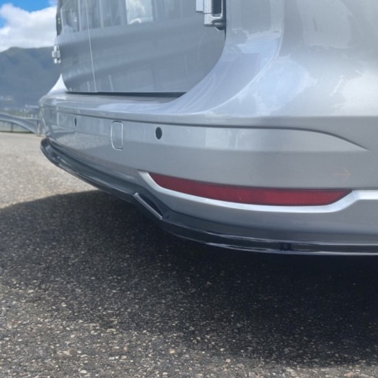 Achterbumper Splitter Flat Hoogglans zwart - Volkswagen Caddy MK5 Maxi