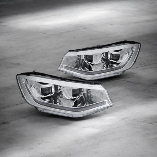 Set Koplampen Chrome Full LED - Volkswagen Caddy MK5 Cargo