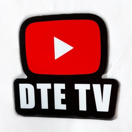 DTE TV Sticker L Rood - Volkswagen Caddy