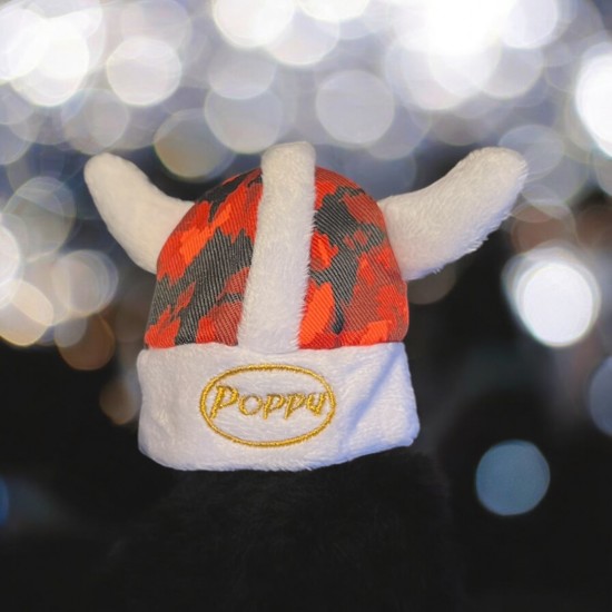 Poppy Grace Mate ® Viking Muts Deens Pluche Rood