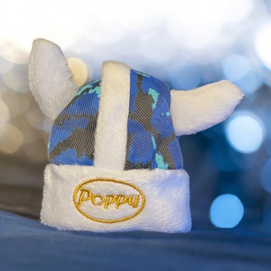 Poppy Grace Mate ® Viking Muts Deens Pluche Blauw