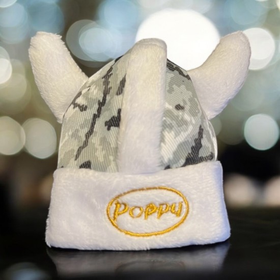 Poppy Grace Mate ® Viking Muts Deens Pluche Grijs