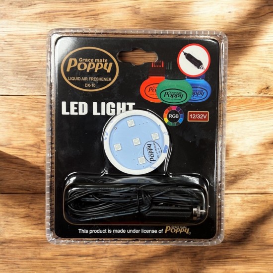 Poppy Grace Mate ® ledverlichting RGB - Aanstekerplug