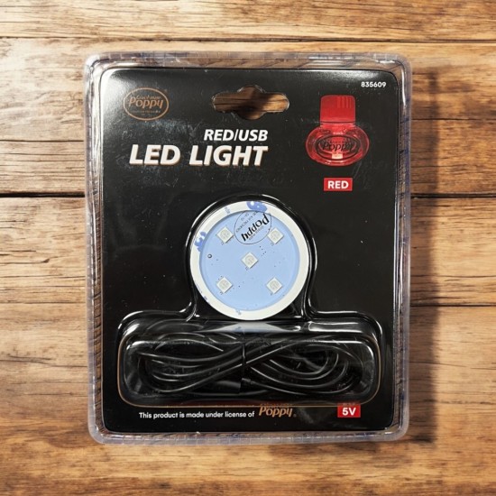Poppy Grace Mate ® ledverlichting Rood - USB