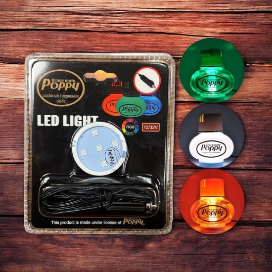 Poppy Grace Mate ® ledverlichting RGB - Aanstekerplug