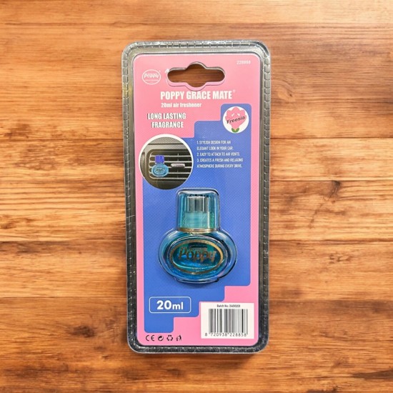 Poppy Grace Mate ® Luchtrooster Parfum Mini 20ML - Freesia