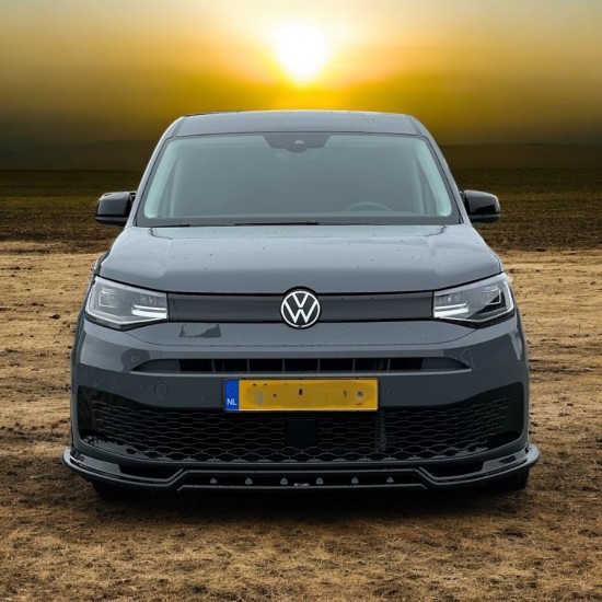 Voorspoiler TRC V2 Hoogglans Zwart - Volkswagen Caddy MK5 Cargo