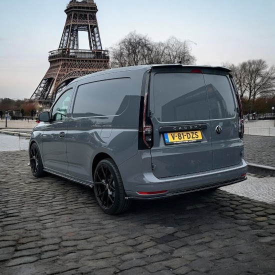 TRC Achterbumper Splitter Flat Hoogglans zwart - Volkswagen Caddy MK5