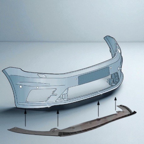 Onderspoiler Beschermer Voorbumper - Volkswagen Caddy MK4