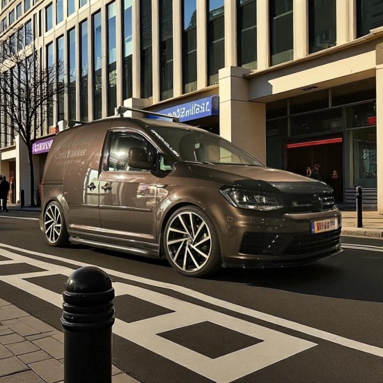 Motorkap Steenslag Beschermer Hoogglans Zwart - Volkswagen Caddy MK4