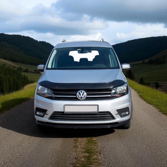 Motorkap Steenslag Beschermer Hoogglans Zwart - Volkswagen Caddy MK4