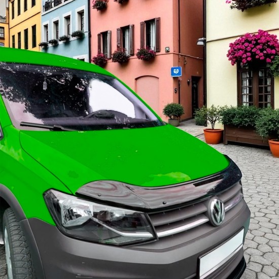 Motorkap Steenslag Beschermer Hoogglans Zwart - Volkswagen Caddy MK4