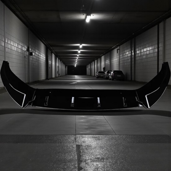 Voorspoiler Budget Hoogglans Zwart - Volkswagen Caddy MK5