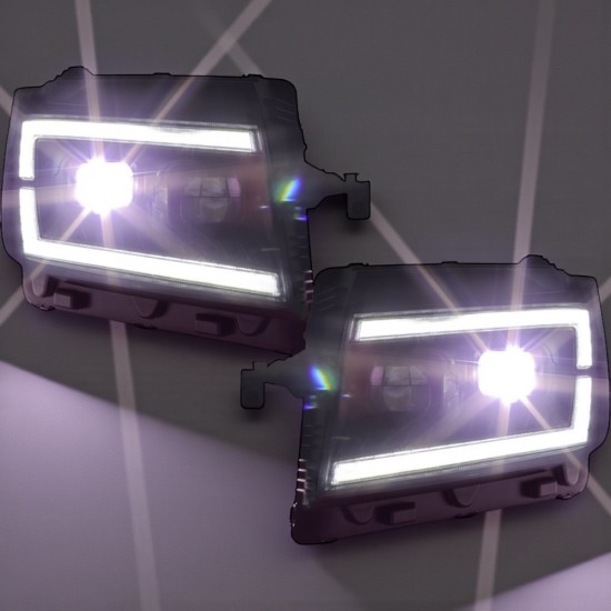 Set Koplampen Zwart Full LED - Volkswagen Crafter