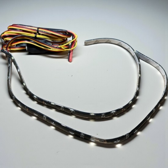 Set LED zelfklevende strips Wit / Amber - Volkswagen Caddy