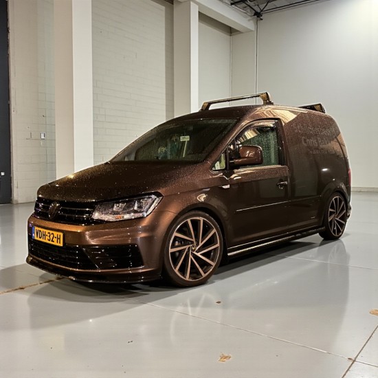 Sidebars RVS Hoogglans Zwart - Volkswagen Caddy MK4
