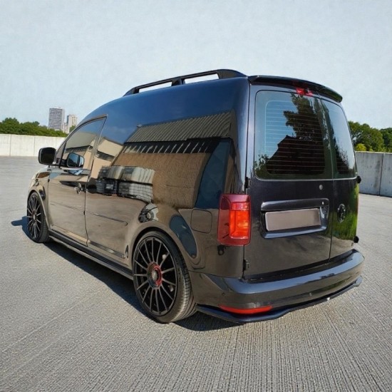 Achterbumper Splitter Most-on V2 Hoogglans Zwart - Volkswagen Caddy MK4