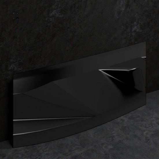 Voorspoiler Rib V2 Hoogglans Zwart - Volkswagen Caddy MK5