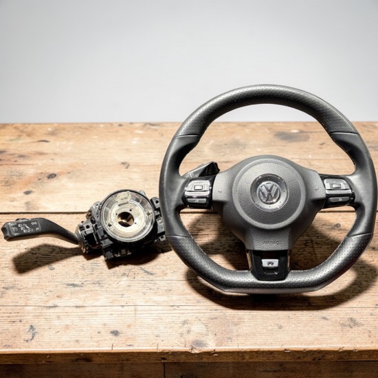 Volkswagen Polo 6R Multifunctioneel Leder Stuurwiel - Volkswagen Caddy