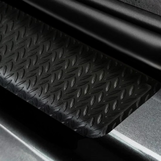 Instaplijsten Zwart Aluminium Traanplaat - Volkswagen Caddy MK5