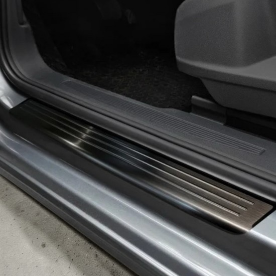 Instaplijsten Zwart RVS - Volkswagen Caddy MK5