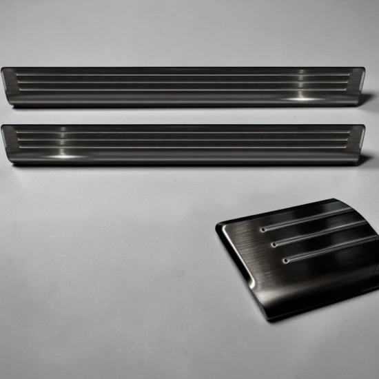 Instaplijsten Zwart RVS - Volkswagen Caddy MK5