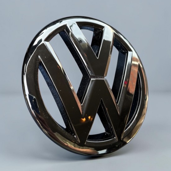 Volkswagen Logo Hoogglans Zwart Voorzijde - Volkswagen Caddy MK3 GP