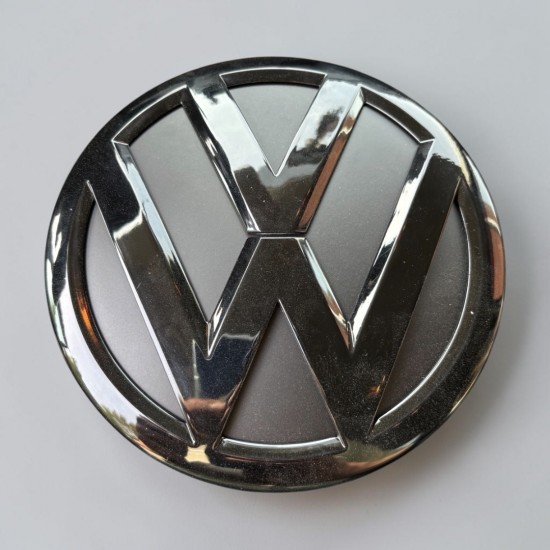 Volkswagen Logo Hoogglans Zwart / Matzwart Voorkant - Volkswagen Caddy MK4