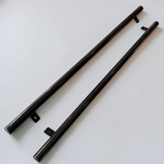 Sidebars RVS Hoogglans Zwart - Volkswagen Caddy MK3 GP