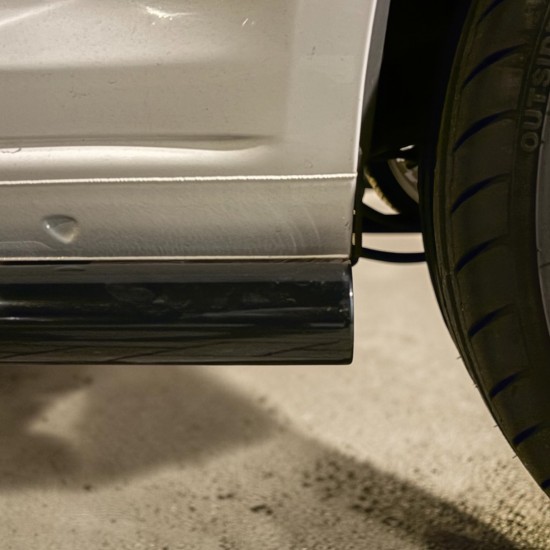 Sidebars RVS Hoogglans Zwart - Volkswagen Caddy MK4 Maxi