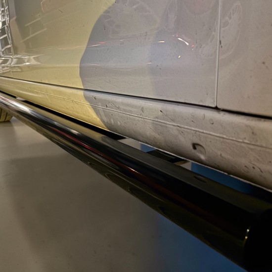 Sidebars RVS Hoogglans Zwart - Volkswagen Caddy MK3 GP