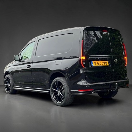 Sidebars RVS Hoogglans Zwart - Volkswagen Caddy MK5 Cargo