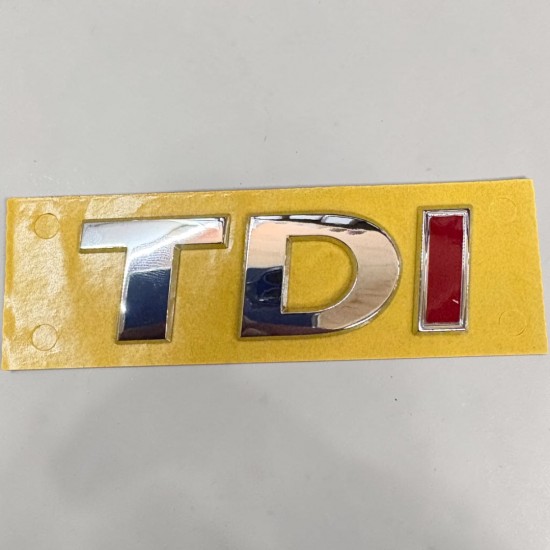 TDI Embleem Chroom Rood - Volkswagen Caddy