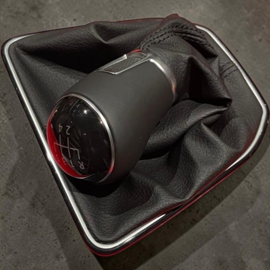Versnellingspook Highline Zwart Leder 5-Bak - Volkswagen Caddy MK4