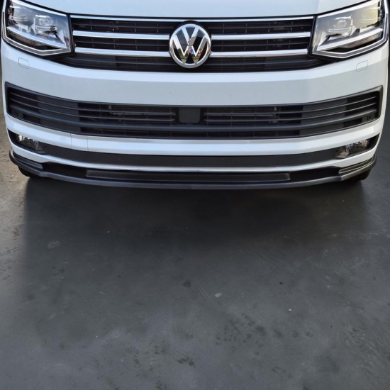 Frontspoiler DCW1 Hoogglans Zwart - Volkswagen Transporter T6