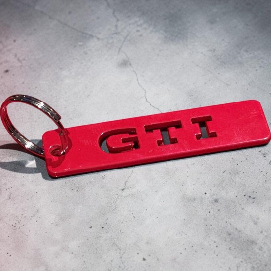 Volkswagen GTI Sleutelhanger Rood Metaal