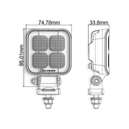 LED Werklamp 18 watt / 2950 lumen - Volkswagen Caddy