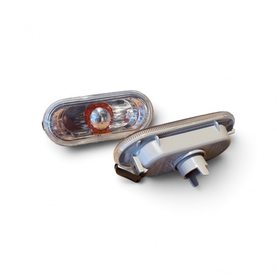 Set Zijknipperlichten Chrome / Amber - Volkswagen Caddy MK3