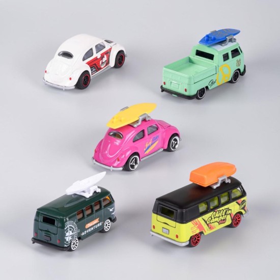 Majorette Volkswagen Kever / T1 Set 1:64 - 5 Stuks