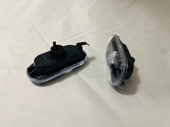 Set Zijknipperlichten Zwart / Helder - Volkswagen Caddy MK3